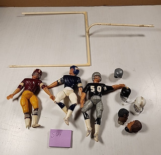 1977 NFL Action Team Mates Football Figure Viking Raiders Redskins LOT 7" Tall