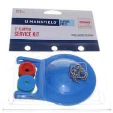 Mansfield 3" Universal Toilet Flapper Kit, 630-0207, Blue, Easy to Install