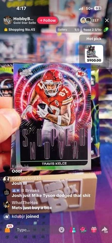 2025 Topps Cosmic Chrome Travis Kelce Base (RAW)
