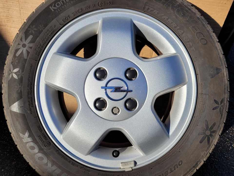 4x Opel Corsa C / Tigra A original 14 Zoll Alufelgen 5,5Jx14 ET49 - Bild 4 von 4