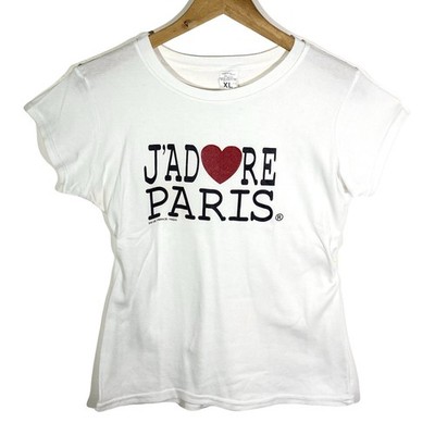 Top Baby Tee Souvenir Tourismus J adore Paris Cyber y2k Vintage 2000 s