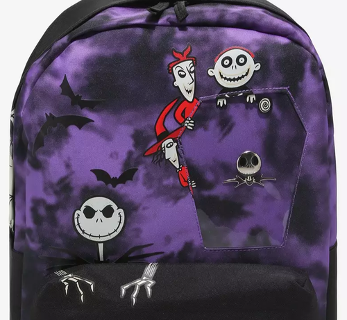 Bioworld Disney Nightmare Before Christmas Backpack 17" Pin Holder Halloween NEW - Picture 5 of 6