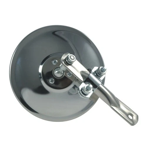 Grote 28033 5" Round Clamp-On Stainless Steel Spot Mirror w /Arm Assembly
