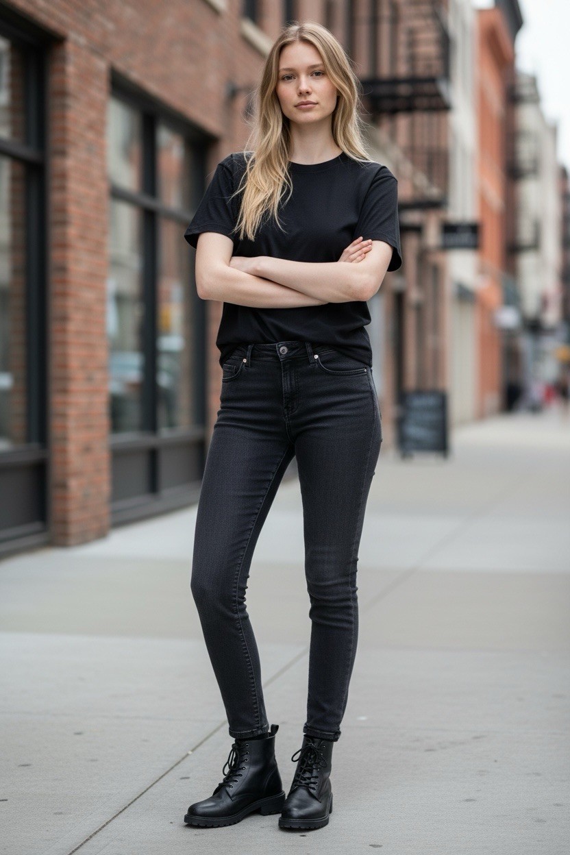 Democracy Skinny Jeans, Absolution Stretch Black … - image 1