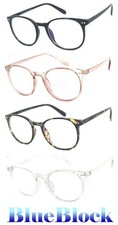 Round Frame Blue Light Blocking Glasses Computer Gaming Vision Care Protection