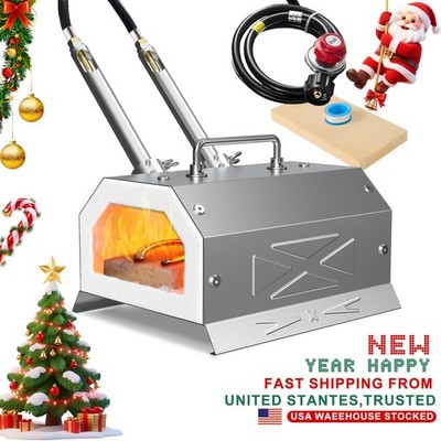 Nelyrho Blacksmith Forge Starter Kit Double Burner Stainless 30PSI Regulator
