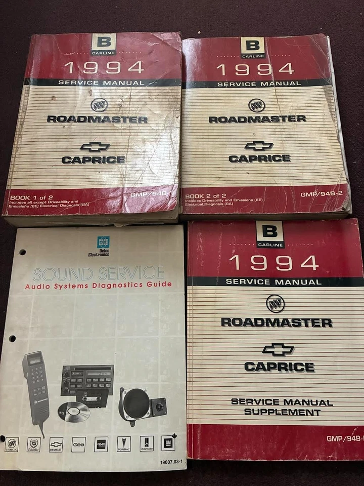 1994 BUICK ROADMASTER CHEVY CAPRICE сервис ремонтная мастерская ручной набор + - Изображение 4 из 4