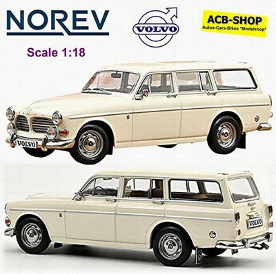 Volvo Amazon Break 1962-69 P220 fünftüriger Kombi Perlweiss 1:18 Norev 188750 - Bild 1 von 4