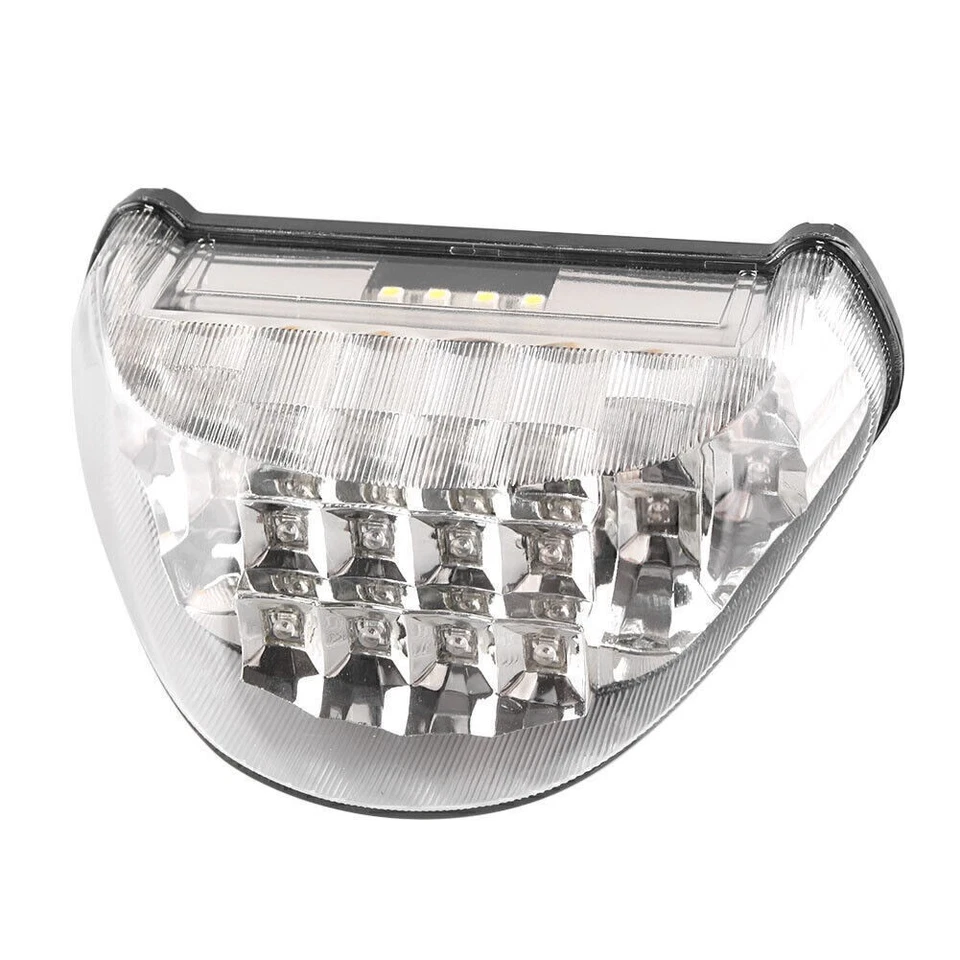 Luz trasera LED luz de giro de freno compatible con Kawasaki Ninja ZX12R 2000-2005 transparente Foto 2 de 4