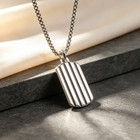 David Yurman Silver 35x18.5mm Streamlined Square Pendant Necklace 19.7+2in — photo 5