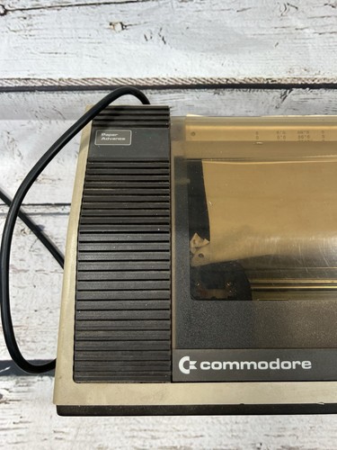 Commodore MPS 801 Dot Matrix Printer Vintage With Power Cable UNTESTED FOR PARTS - Picture 4 of 10