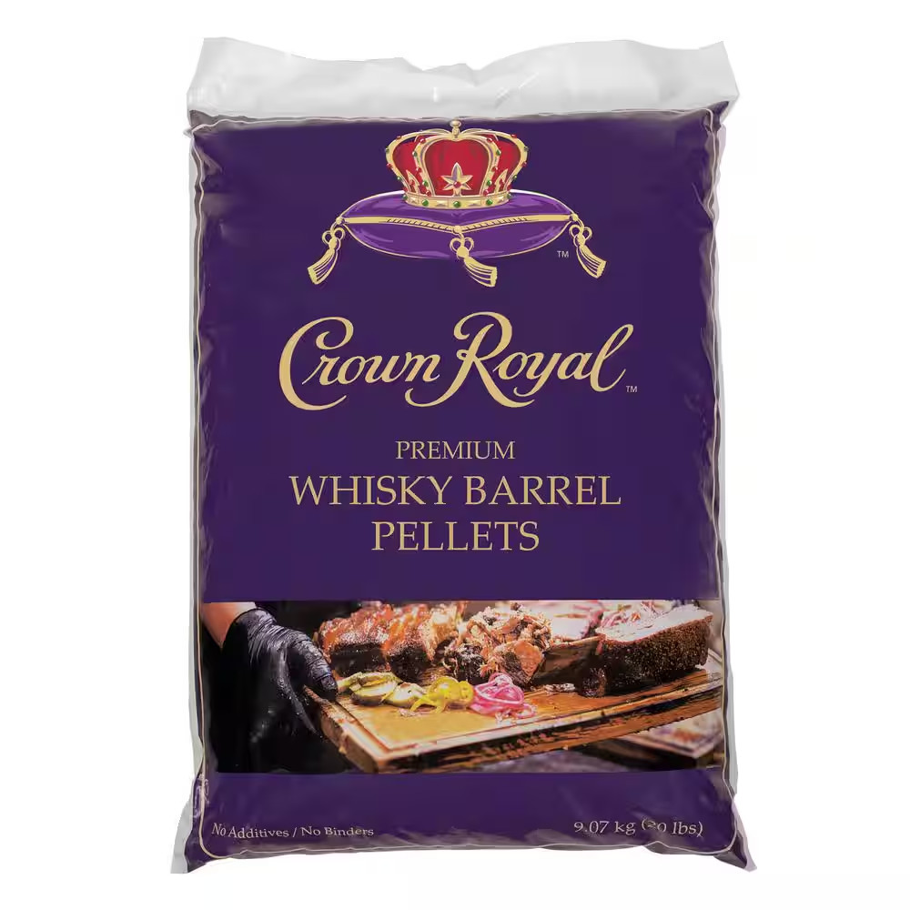 20 Lbs. Crown Royal Whiskey Barrel Pellets- 1 Pack