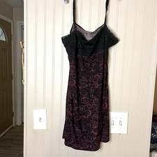George black and pink lingerie sleep dress wi...