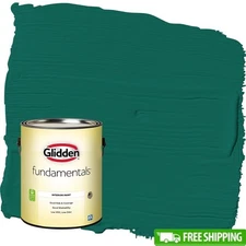 Fundamentals Deep Veridian / Green Semi-Gloss Interior Paint 1 Gallon