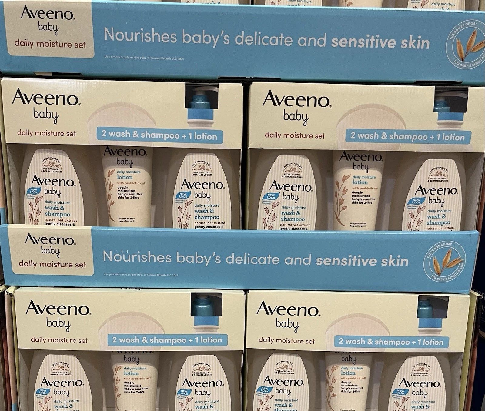 Aveeno Baby Daily Moisture Set 2 Wash & Shampoo + 1 Lotion
Opens in a new window or tab
