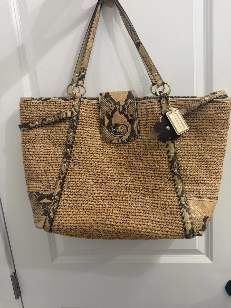 Coach Straw Tote Bags for Women | eBay
