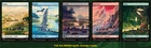5x Foil Lord of the Rings The Hobbit Full Art Land Magic the Gathering MTG