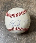 Billy Carlson Signed Game Used MiLB Baseball “2025 First Round” White Sox GTP