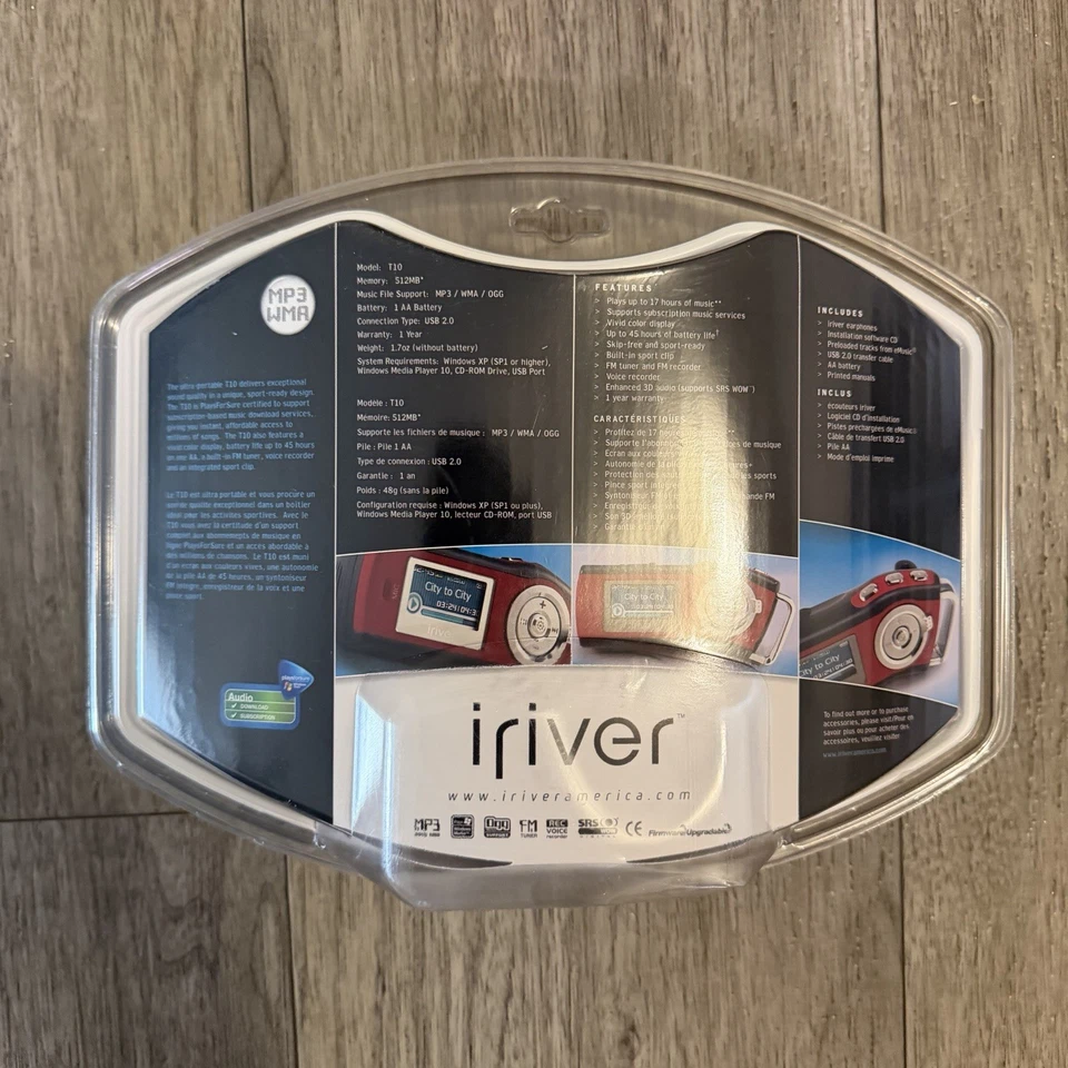NEW iRiver T 10 Red (512 MB) Digital MP3 Media Player - Image 4 of 4
