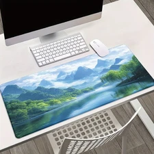 15.7x35.4 inch Large XXL Gaming & Office Desk Mat-Non-Slip Rubber Base, Extended