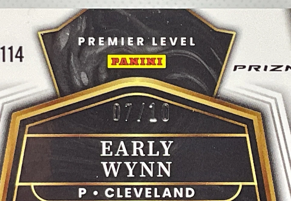 Early Wynn 2023 Panini Select Gold Prizm Premier Level 07/10 Cleveland Indians - Image 3 of 3