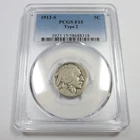 1913 S PCGS F15 Type 2 - Buffalo Nickel 5c US Coin #55355B