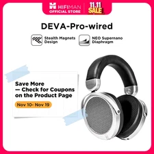 Deva-Pro Over-Ear Open-Back Planar Magnetic Headphone with Stealth Magnets-Wired