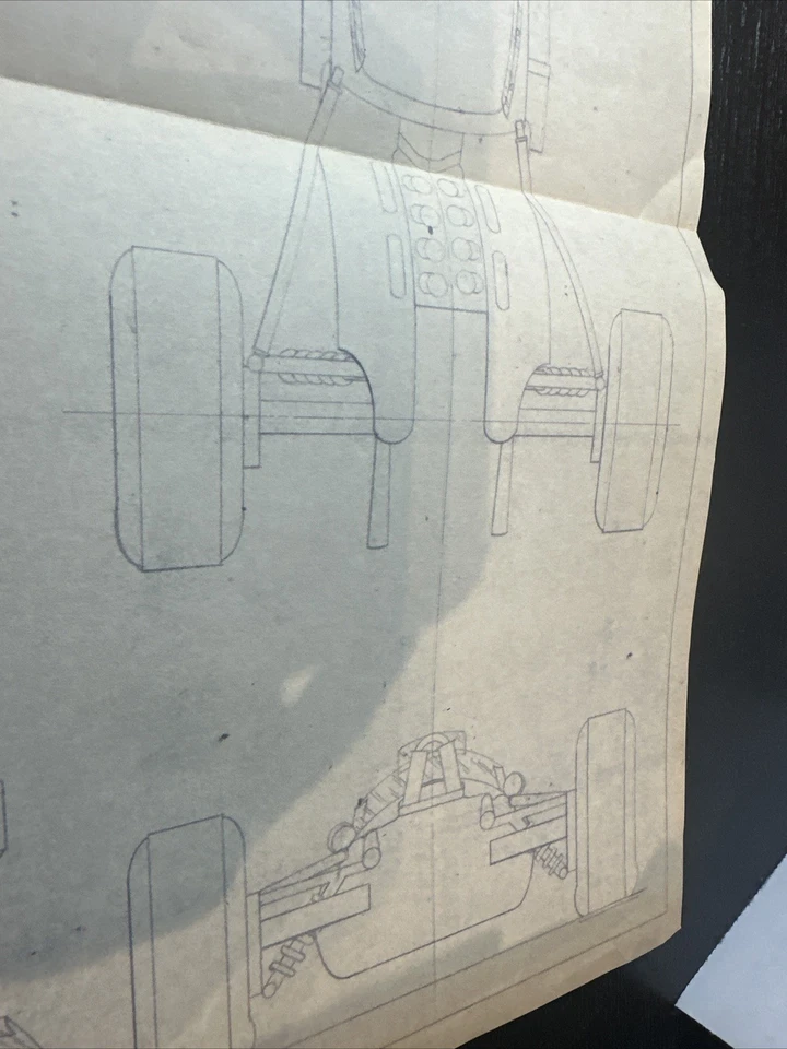 1/12 Brabham Bt-3 Dibujo Estampado Azul Vintage Carreras Ranura Coche Modelo Coche Foto 4 de 4