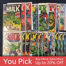 Incredible Hulk #102–255 (1968–1980) **YOU PICK** Silver & Bronze Age 20% Off