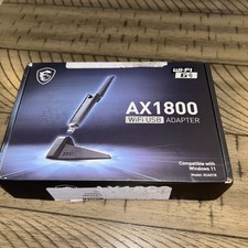 MSI AX1800 WiFi 6 Dual-Band USB Adapter - WLAN up to 1800 Mbps 5GHz, 2.4GHz Wir