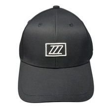 ZYIA Snapback Cap Black One Size Adjustable Embroidered Vented Holes OSFM