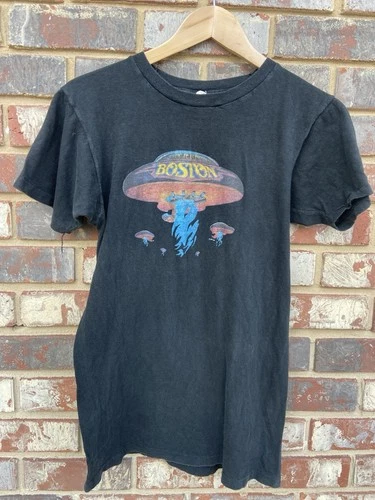 OG Vintage Album Release Boston Band T-shirt UFO Made I 1970s vintage concert t-shirt, vintage, single stitch, B+ condition