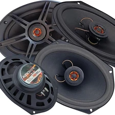 4x Audiobank 6x9" 2800 Watt Power 2-Way Red Car Audio Stereo Coaxial Speakers