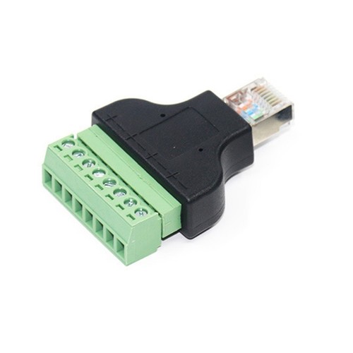 Easy Install For RJ45 Green 8 Pin Connector Adapter for Network Cables - Afbeelding 3 van 7