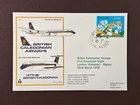 1976 British Caledonian First Flight Flown Cover London to Algiers