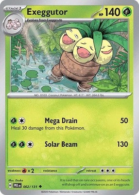 Exeggutor PRE 002/131 Pokémon SV: Prismatic Evolutions Uncommon Normal EN NM
