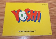 Yoshi Nintendo NES Replacement Instruction Manual Only READ 