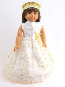 american girl gold dress