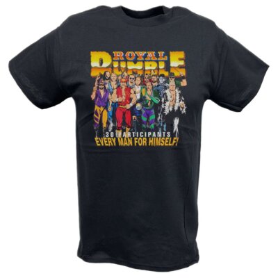1992 Royal Rumble Participants Hogan Macho Flair T-shirt | eBay