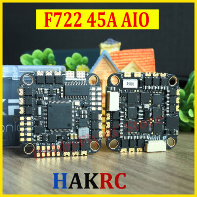 HAKRC F722 45A AIO Flight Controller 2-6S for RC FPV Freestyle Racing Drone