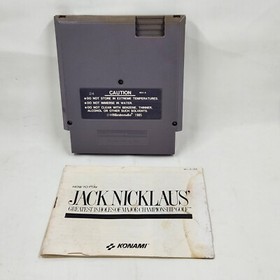 Jack Nicklaus Golf Nintendo NES with Manual & Sleeve