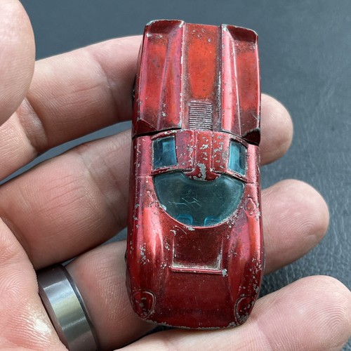LOLA GT70 - Red wBlack Int 1969 Original Hot Wheels Redlines - Picture 11 of 15