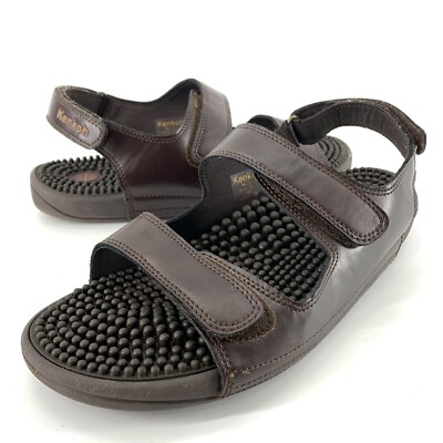 Kenkoh Balance Brown Massage Sandals Slides Size M9 W11