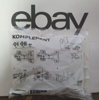   4 x Ikea Komplement Scharnieren Pax Schrank Soft-close Türscharniere Neu Ovp