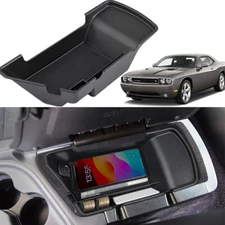Armrest Storage Box Organizer Tray For Dodge Challenger 2015-2023 Accessories