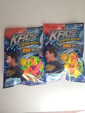 TWO NEW JA-RU Imperial KAOS Water Balloons 250-Pack with Faucet Filler 