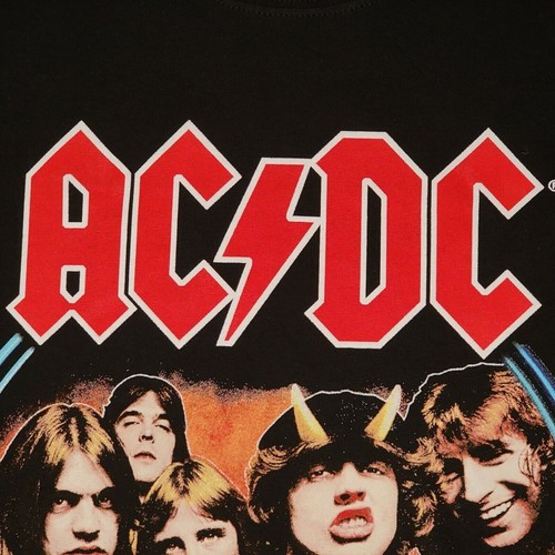ACDC Shirt Mens LARGE L BLACK NEW HIGHWAY TOO HELL CONCERT TOUR ROCK Music NWT - Picture 11 of 16