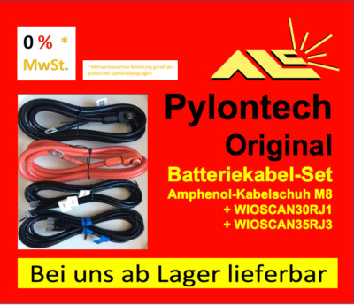 Amphenol Batteriekabel + WIOSCAN US2000C US3000C US5000, RECHNUNG mit 0% MwSt.!