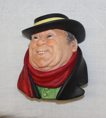 Vintage Bossons Chalkware Tony Weller 1964 Charles Dickens England Sculpture