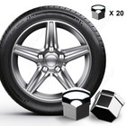 20pc*17mm silver Wheel Tire Hub Screw Bolt Cover Nut Cap Lug For Mercedes-Benz